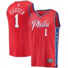 JAMES HARDEN RED PHILADELPHIA 76ERS 2020 21 STATEMENT EDITION