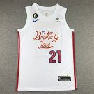 Joel Embiid #21 Philadelphia 76ers White