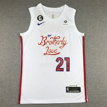 Joel Embiid #21 Philadelphia 76ers White