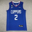 Kawhi Leonard #2 Los Angeles Clippers Blue