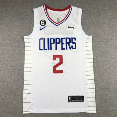 Kawhi Leonard #2 Los Angeles Clippers White