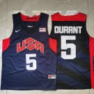 Kevin Durant #5 USA Red Navy