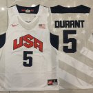 Kevin Durant #5 USA White
