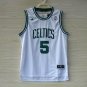 Kevin Garnett #5 Boston Celtics White