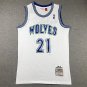 Kevin Garnett #21 Minnesota Timberwolves White