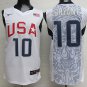 Kobe Bryant #10 USA Navy White