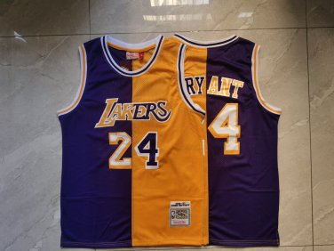Kobe Bryant #24 Los Angeles Lakers Yellow Purple