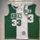 Larry Bird #33 Boston Celtics White Green Split