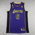 LeBron James #6 Los Angeles Lakers Purple