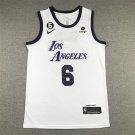 Lebron James #6 Los Angeles Lakers White