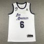 Lebron James #6 Los Angeles Lakers White