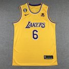 Lebron James #6 Los Angeles Lakers Yellow