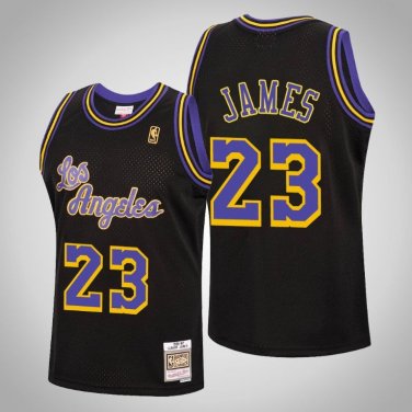 LeBron James #23 Los Angeles Lakers Black