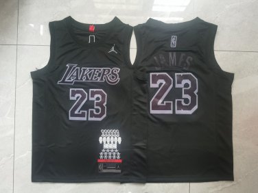 LeBron James #23 Los Angeles Lakers Black Honor Edition