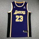 LeBron James #23 Los Angeles Lakers Purple
