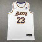 LeBron James #23 Los Angeles Lakers White