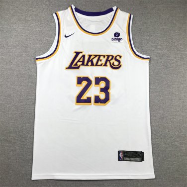 LeBron James #23 Los Angeles Lakers White