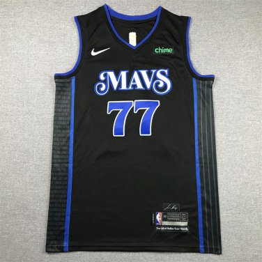 Luka Doncic #77 Dallas Mavericks Black