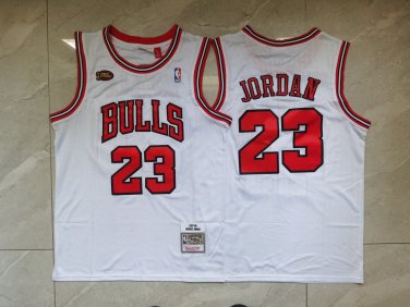Michael Jordan #23 Chicago Bulls Finals White Red