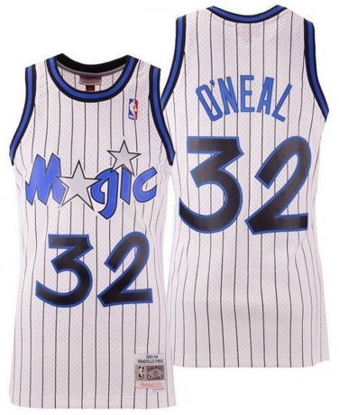 ORLANDO MAGIC SHAQUILLE O NEAL WHITE RETRO SWINGMAN