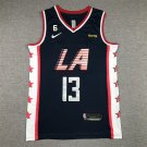 Paul George #13 Los Angeles Clippers Dark Blue