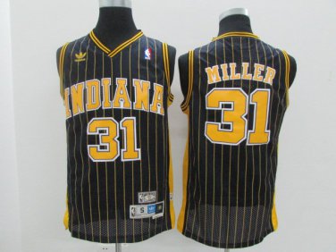 Reggie Miller #31 Indiana Pacers Navy Pinstripe