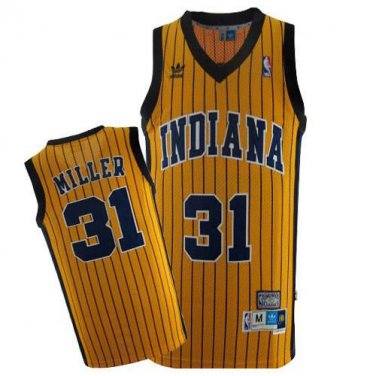 REGGIE MILLER INDIANA PACERS YELLOW RETRO