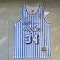Shaquille O’Neal #34 Los Angeles Lakers Blue White Stripes