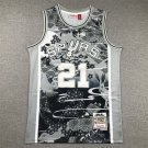 Tim Duncan #21 San Antonio Spurs Silver
