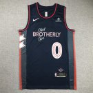 Tyrese Maxey #0 Philadelphia 76ers Navy