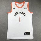 Victor Wembanyama #1 San Antonio Spurs White