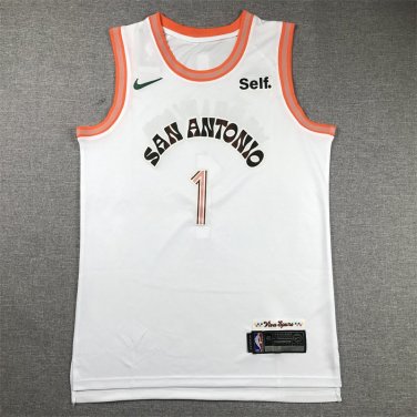 Victor Wembanyama #1 San Antonio Spurs White