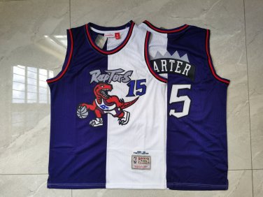 Vince Carter #15 Toronto Raptors Purple White