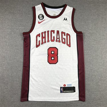 Zach LaVine #8 Chicago Bulls White