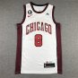 Zach LaVine #8 Chicago Bulls White