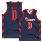 Aaron Scott  #0 St. Johns University Vapor Patch NCAA   Navy