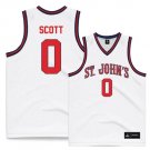 Aaron Scott  #0 St. Johns University Vapor Patch NCAA   White