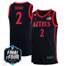 Adam Seiko  #2 San Diego State Aztecs B1G Final Four Patch   Black