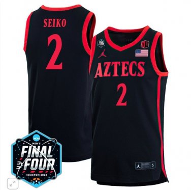 Adam Seiko  #2 San Diego State Aztecs B1G Final Four Patch   Black