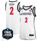 Adam Seiko  #2 San Diego State Aztecs B1G Final Four Patch   White