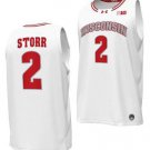 AJ Storr  #2 Wisconsin Badgers College  All  White