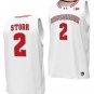 AJ Storr  #2 Wisconsin Badgers College  All  White