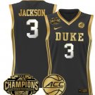 Ashlon Jackson  #3 Duke Blue Devils 2025 ACC Champions Patch   Black Gold