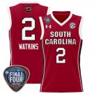 Ashlyn Watkins  #2 South Carolina Gamecocks Final Four Patch  All  Crimson