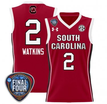 Ashlyn Watkins  #2 South Carolina Gamecocks Final Four Patch  All  Crimson
