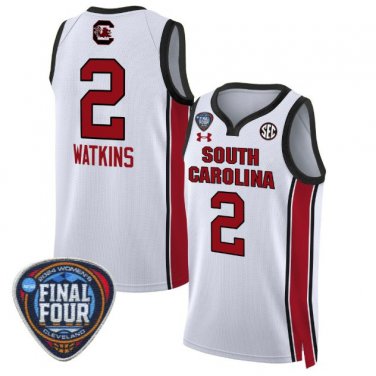 Ashlyn Watkins  #2 South Carolina Gamecocks Final Four Patch  All  White