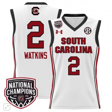 Ashlyn Watkins  #2 South Carolina Gamecocks National Champions Patch  - White
