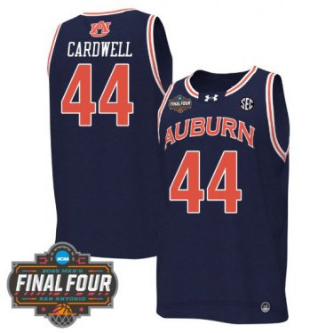 Auburn Tigers Final Four Vapor Patch   Navy Dylan Cardwell  #44