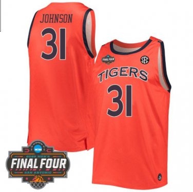 Auburn Tigers Final Four Vapor Patch   Orange Chaney Johnson  #31