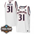 Auburn Tigers Final Four Vapor Patch   White Chaney Johnson  #31